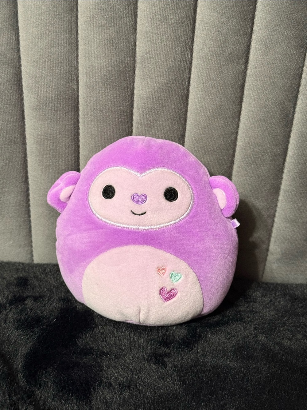 💞4/$35-Squishmallows Purple Monkey Plush Hearts Stuffed Animal Kellytoy